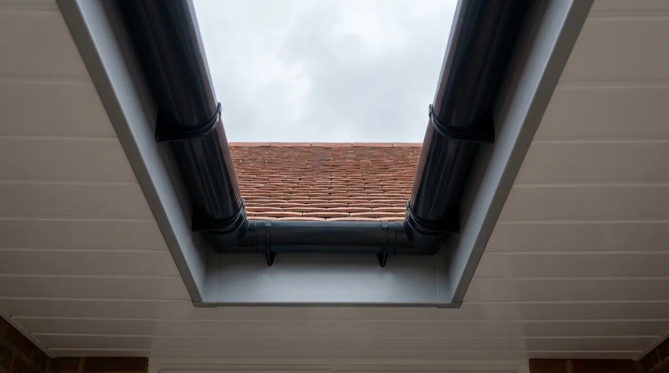 High-quality guttering and roofline detail